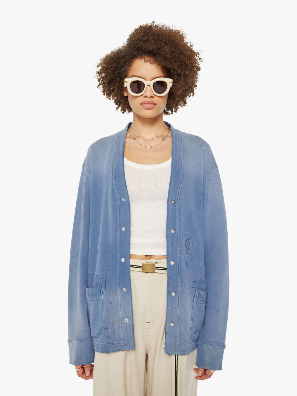 Dr. Collectors Surfriders Cardigan - Bleu De Travail