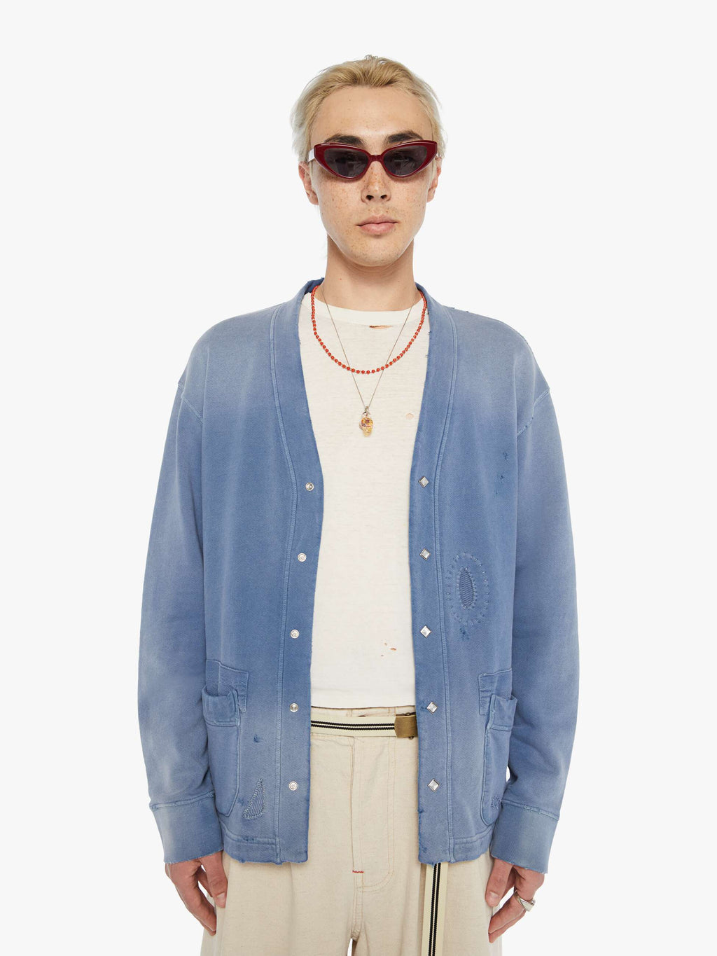 Dr. Collectors Surfriders Cardigan - Bleu De Travail