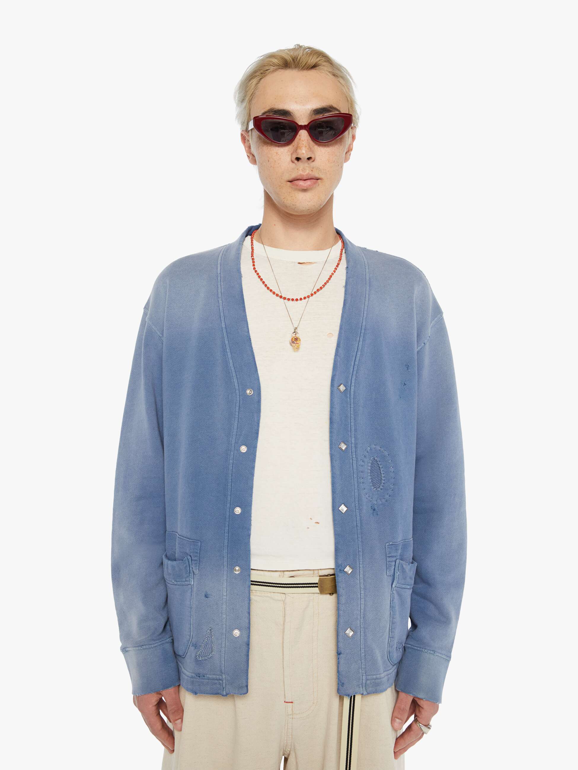 Dr. Collectors Surfriders Cardigan - Bleu De Travail