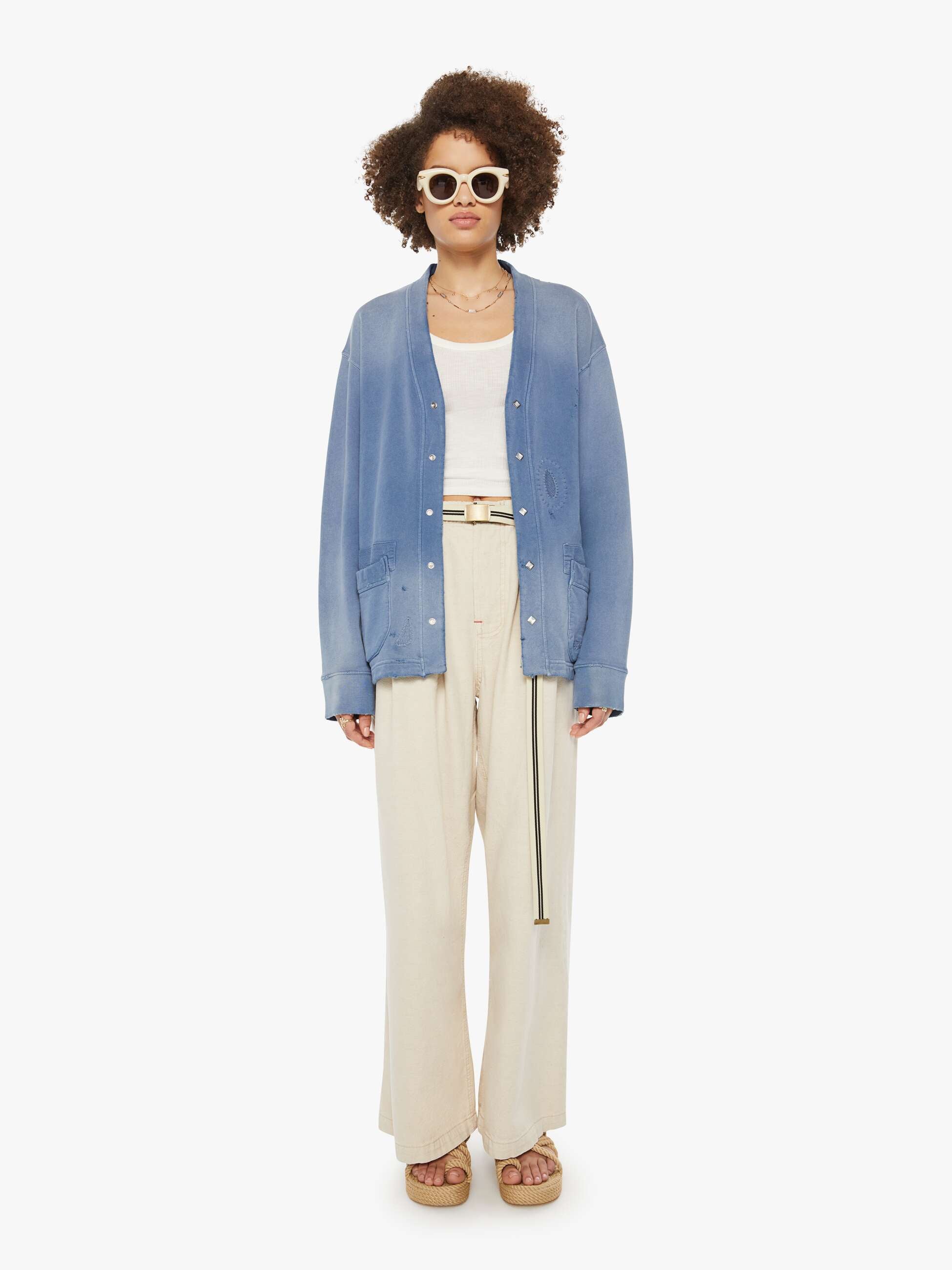 Dr. Collectors Surfriders Cardigan - Bleu De Travail